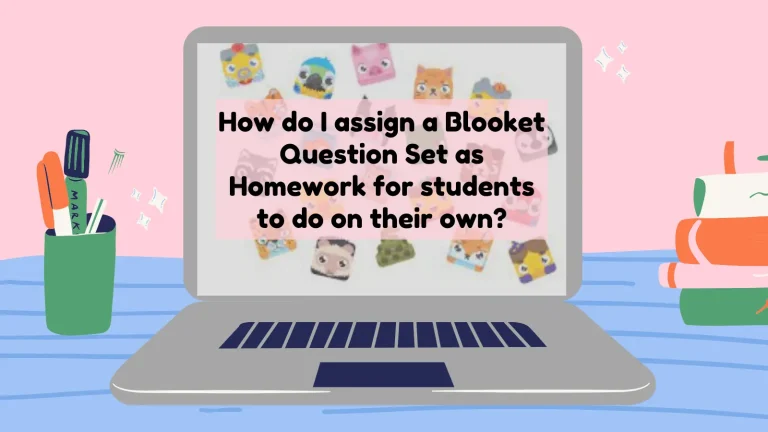 How do I assign a Blooket Question Set as Homework for students to do on their own?