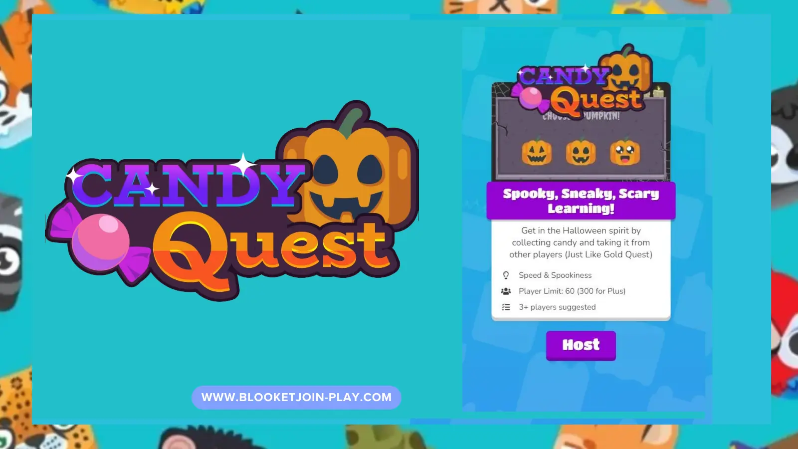 Candy Quest game mode in Blooket